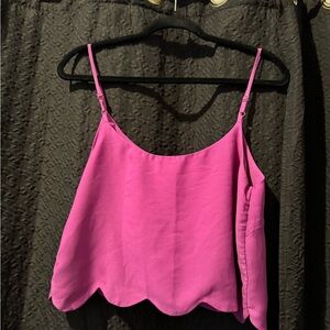 LA Hearts Scalloped Purple Cami